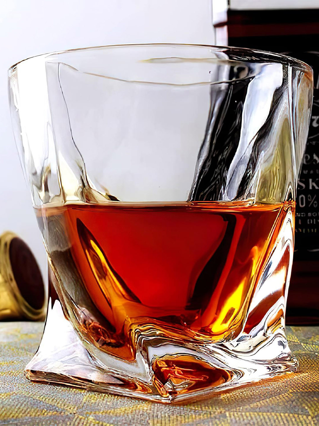 

MELBIFY 2 Pcs Transparent Whiskey Glasses - 300 ML Each