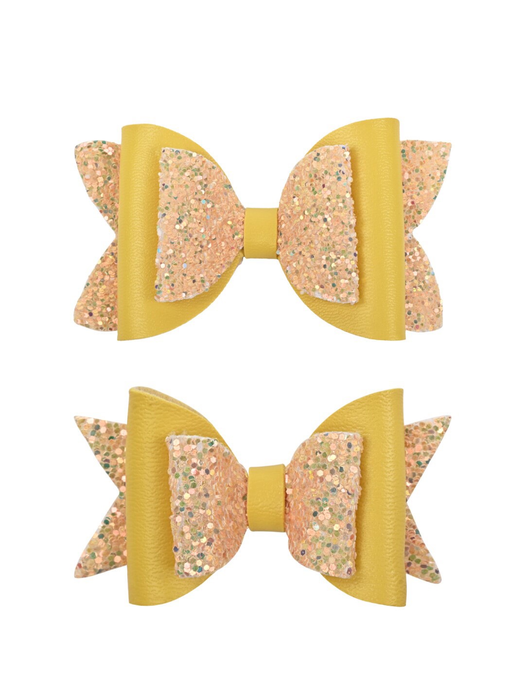 

Aye Candy Girls Set of 2 Embellished Alligator Hair Clip, Yellow