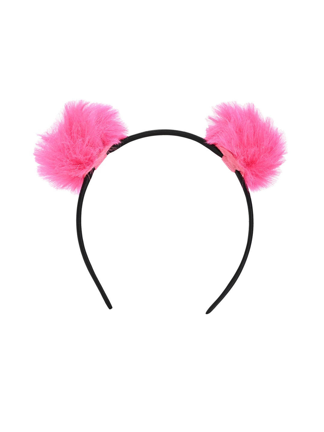 

Aye Candy Fur PomPom Hairband, Pink
