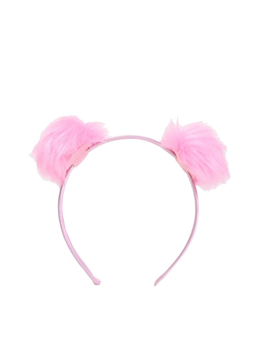 

Aye Candy Fur PomPom Hairband, Pink