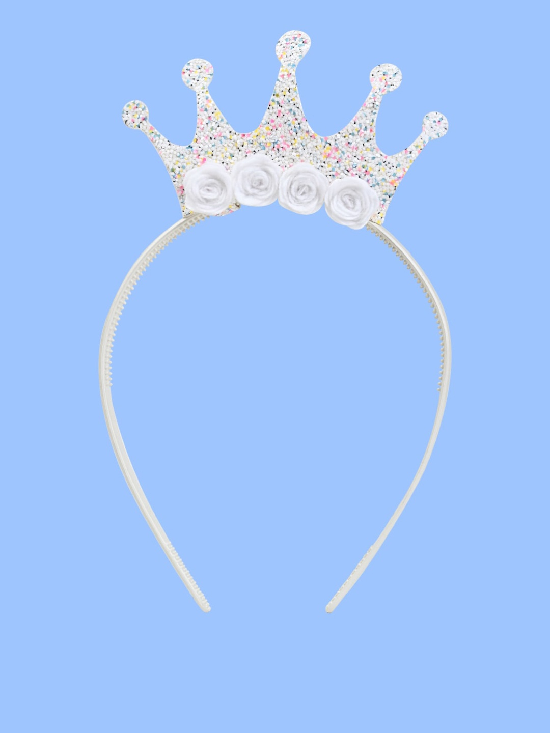 

Aye Candy Crown Flower Detail Hairband, White