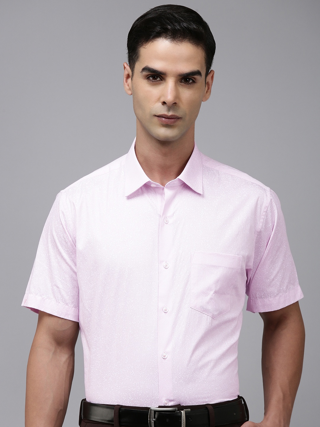 

Van Heusen Custom Opaque Printed Pure Cotton Formal Shirt, Pink