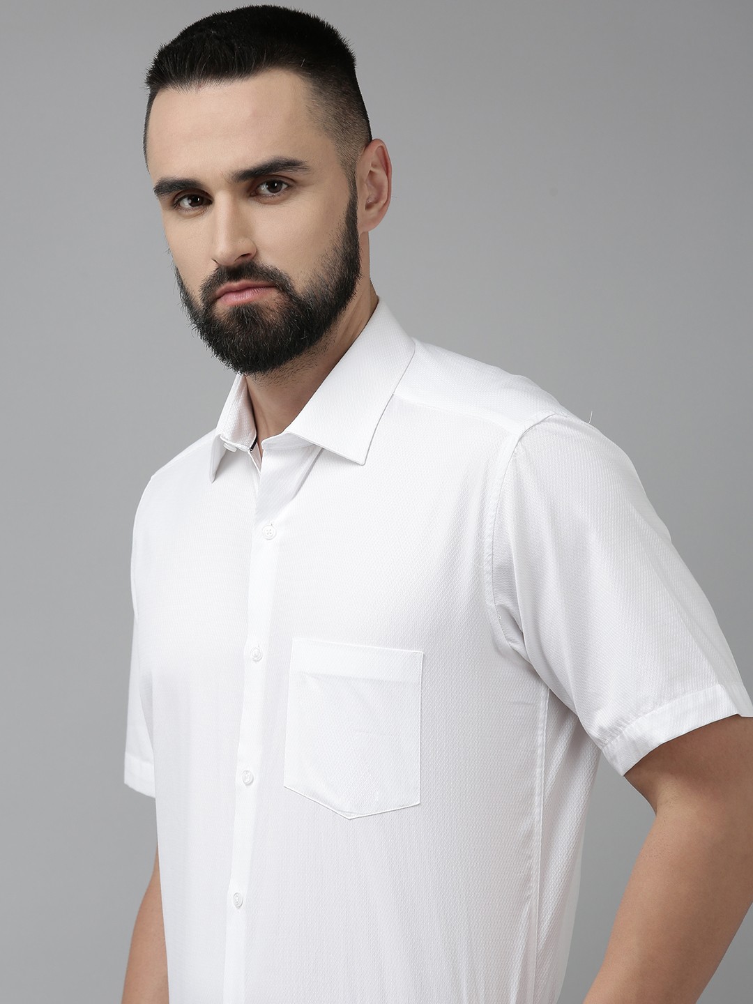 

Van Heusen Men Pure Cotton Custom Formal Shirt, White