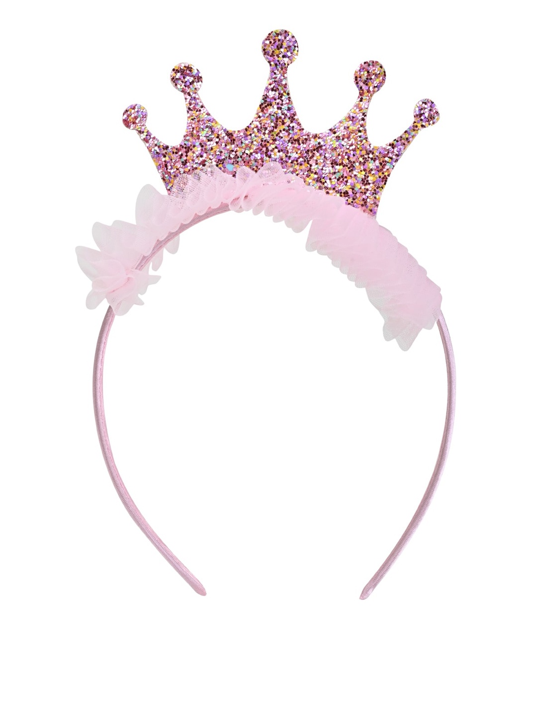 

Aye Candy Embellished Crown Hairband, Pink