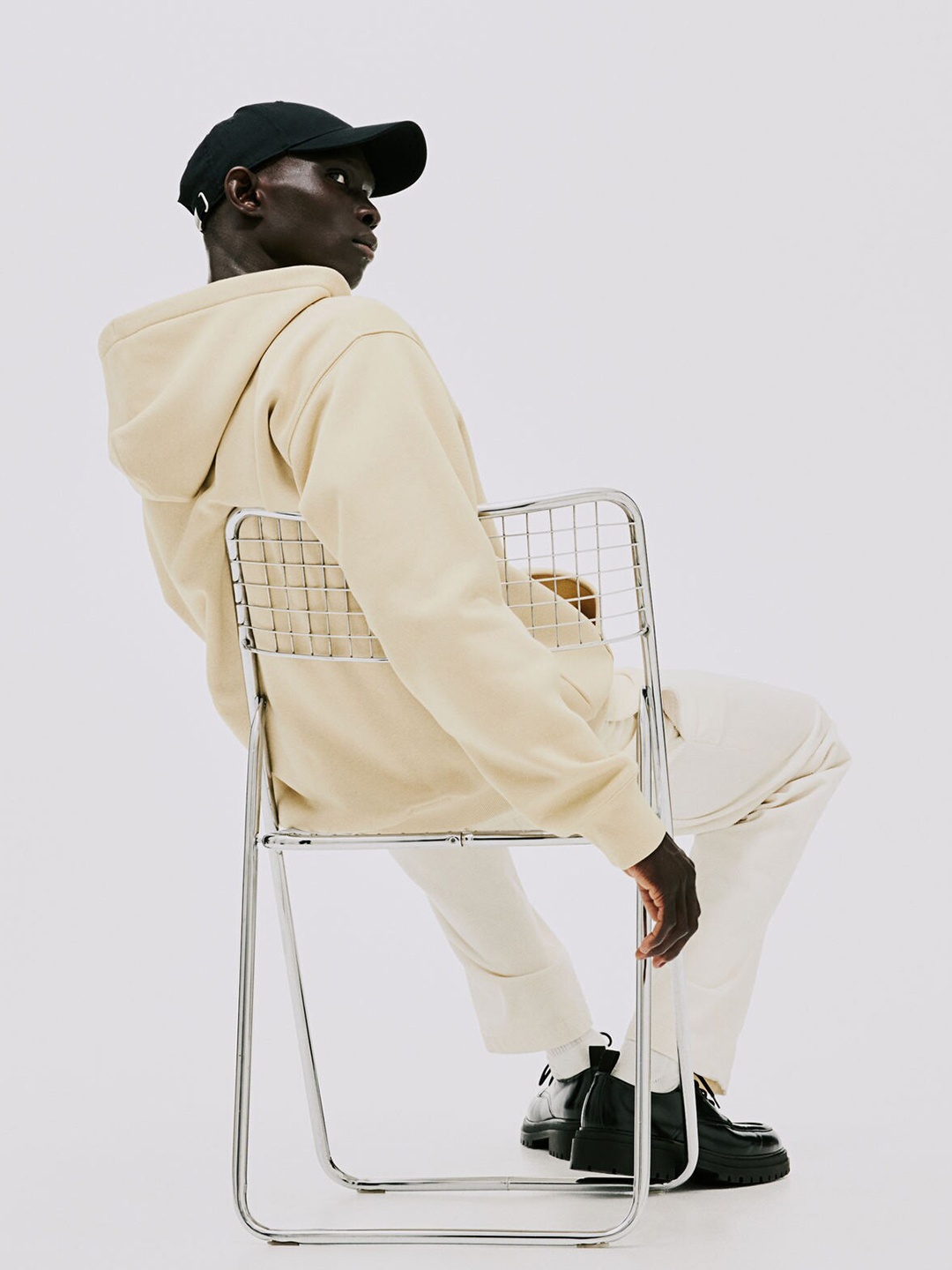 

H&M Relaxed Fit Hoodie, Beige