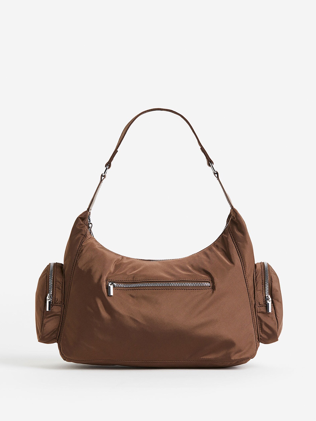 

H&M Pocket-Detail Shoulder Bag, Brown