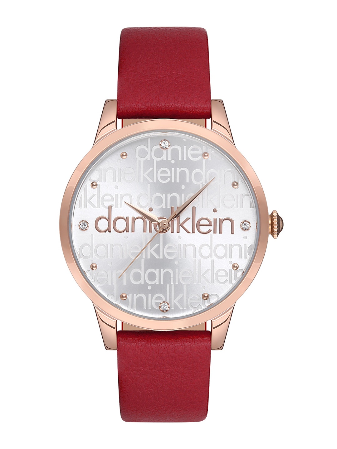 

Daniel Klein Women Textured Leather Straps Analogue Watch DK.1.12693-5, Silver