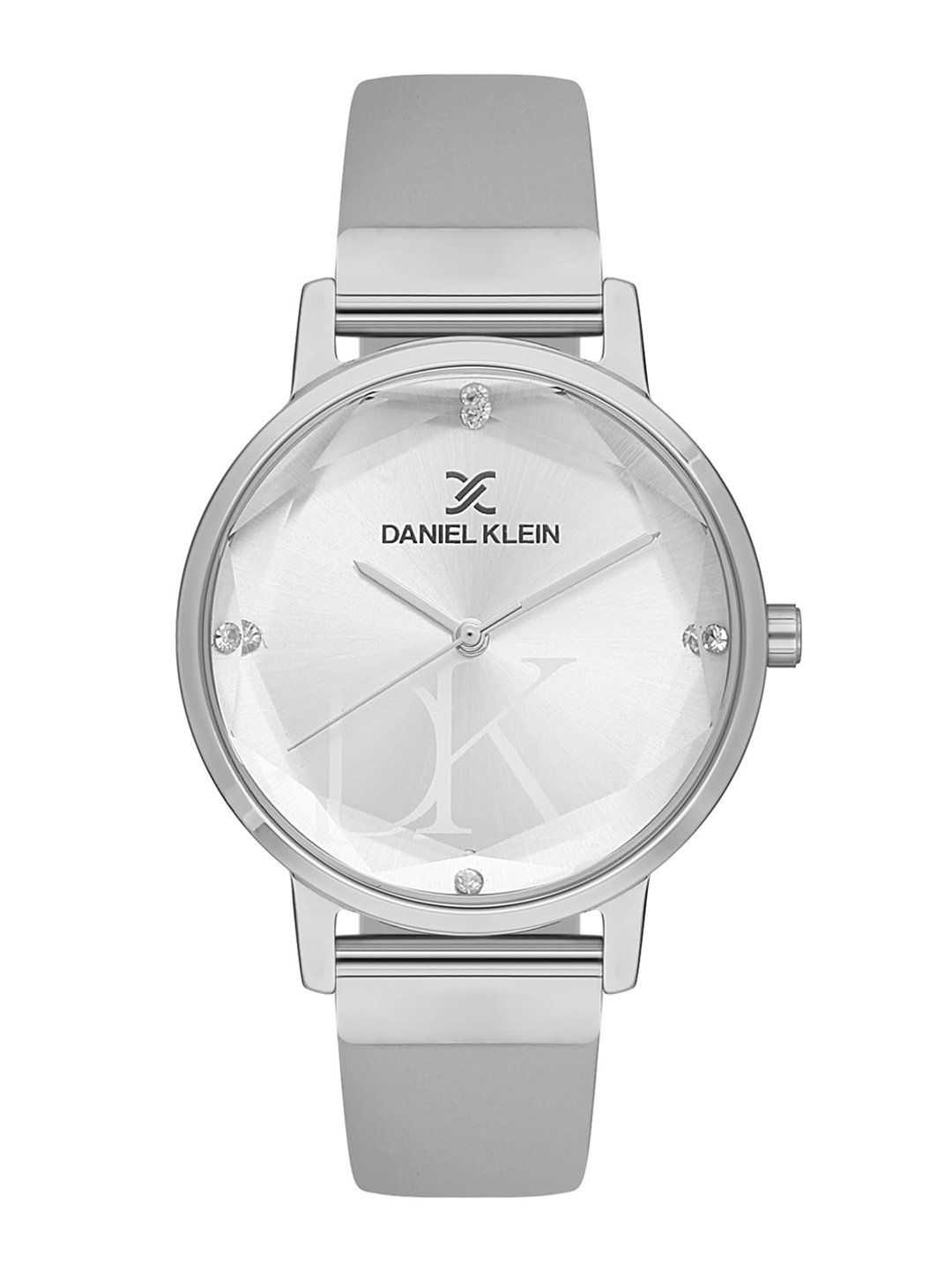 

Daniel Klein Women Leather Straps Analogue Watch DK.1.13458-2, Silver