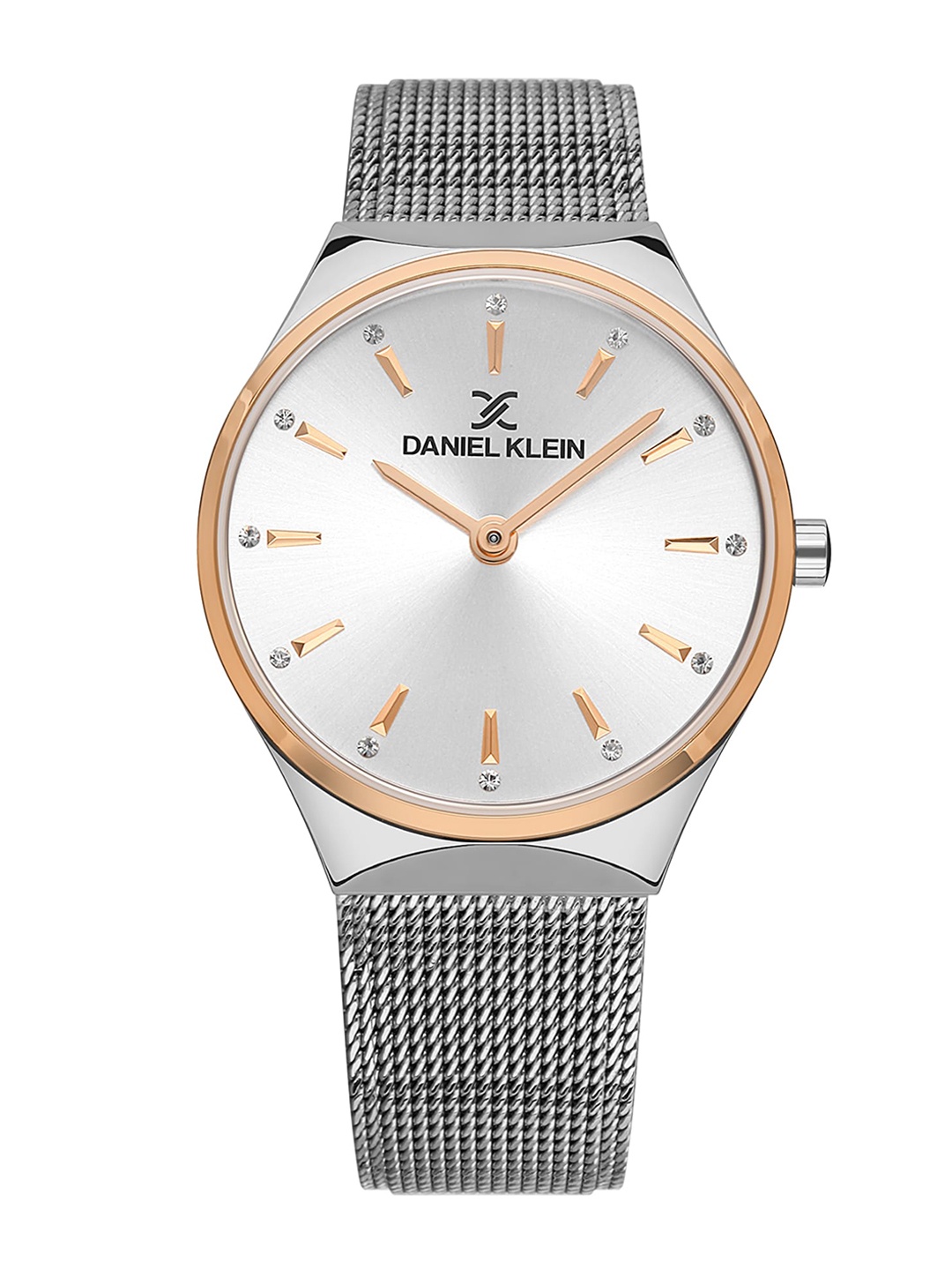 

Daniel Klein Women Embellished Dial & Bracelet Style Straps Analogue Watch DK.1.13473-5, Silver