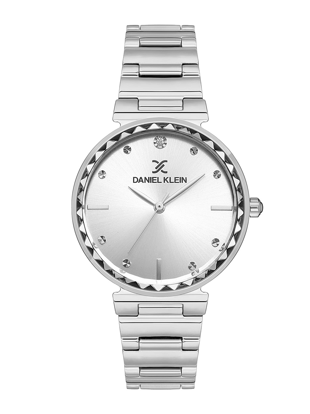 

Daniel Klein Women Embellished Dial & Bracelet Style Straps Analogue Watch DK.1.13461-1, Silver