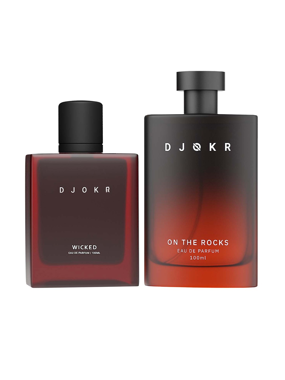 

DJOKR Men Wicked & On The Rocks 2Pcs Long Lasting Eau De Parfum - 100ml Each, Red