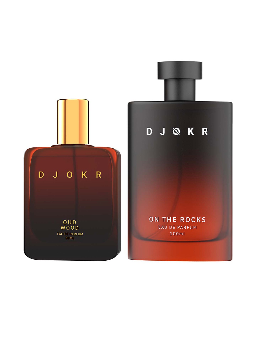 

DJOKR Men Oud Wood & On The Rocks 2Pcs Long Lasting Eau De Parfum, Red