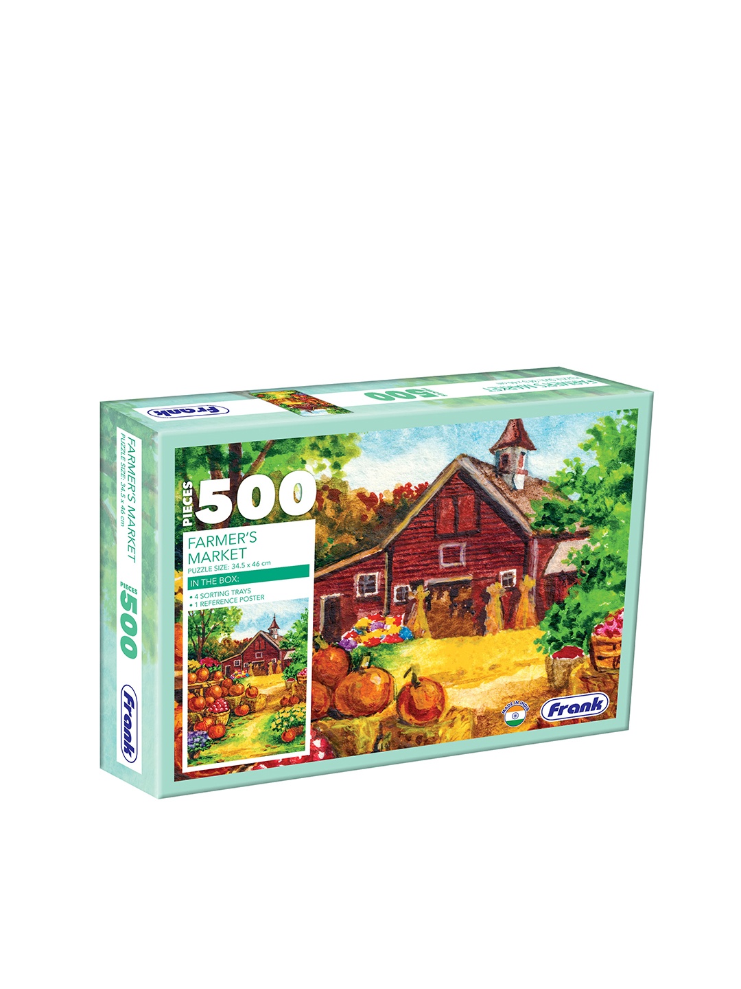 

Frank Kids Farmers Market - 500 Pieces Jigsaw Puzzle, Multi