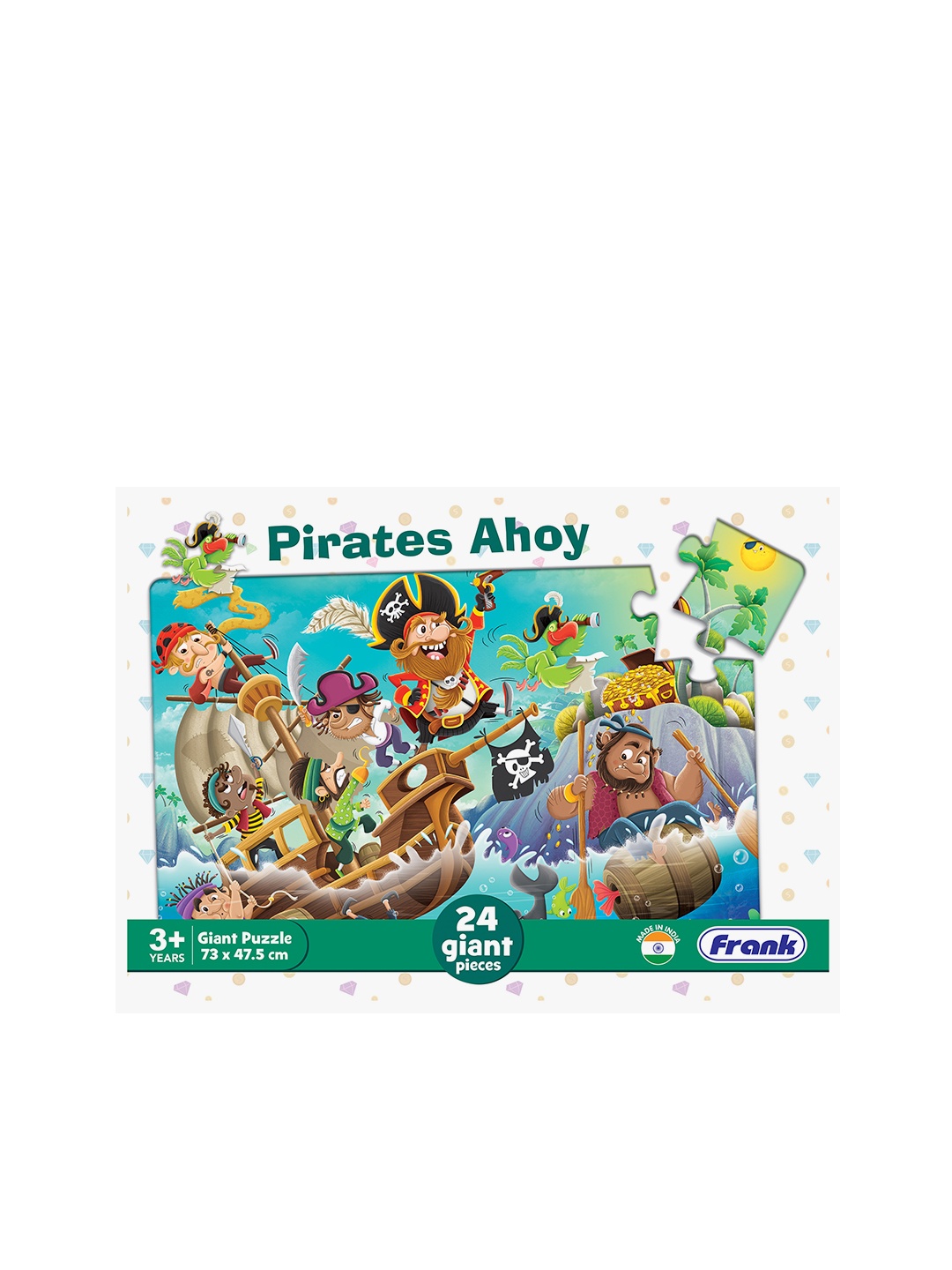 

Frank Multicoloured 24 Pcs Pirates Ahoy Giant Floor Puzzle, Multi
