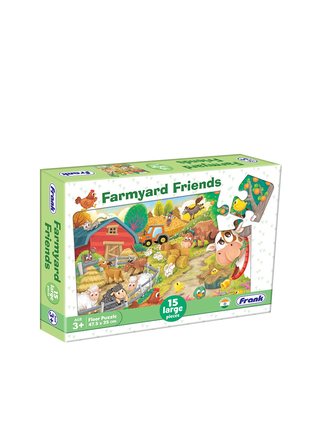 

Frank Multicoloured 15 Pcs Farmyard Friends Floor Puzzle, Multi