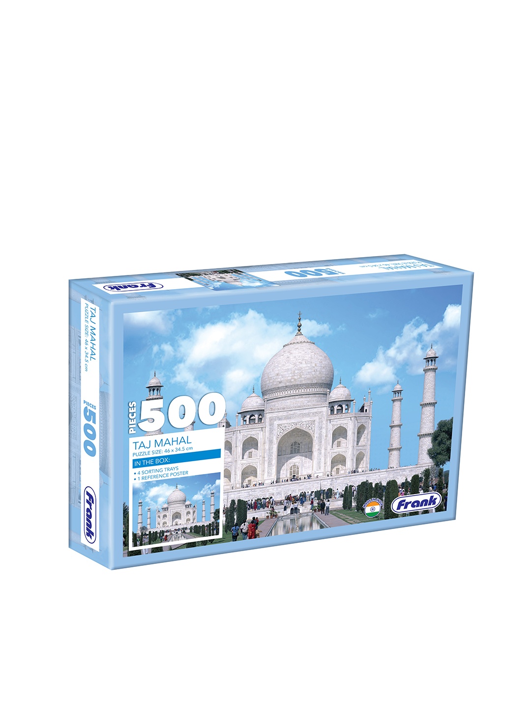 

Frank Multicoloured 500 Pcs Taj Mahal Jigsaw Puzzle, Multi