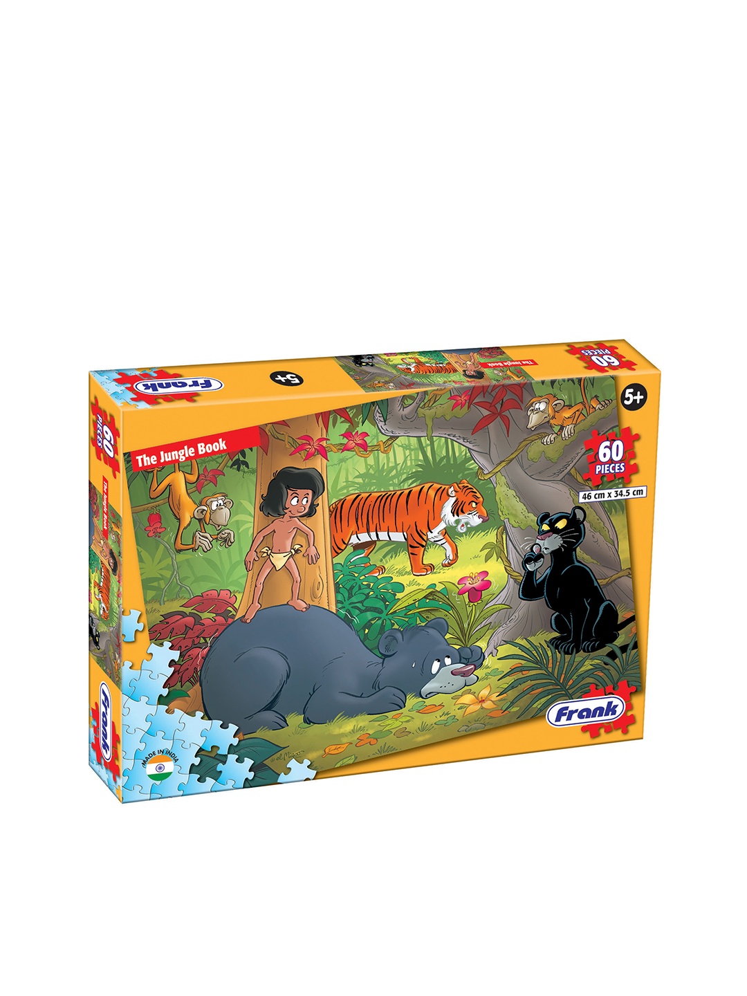 

Frank Multicoloured 60 Pcs The Jungle Book Jigsaw Puzzle, Multi