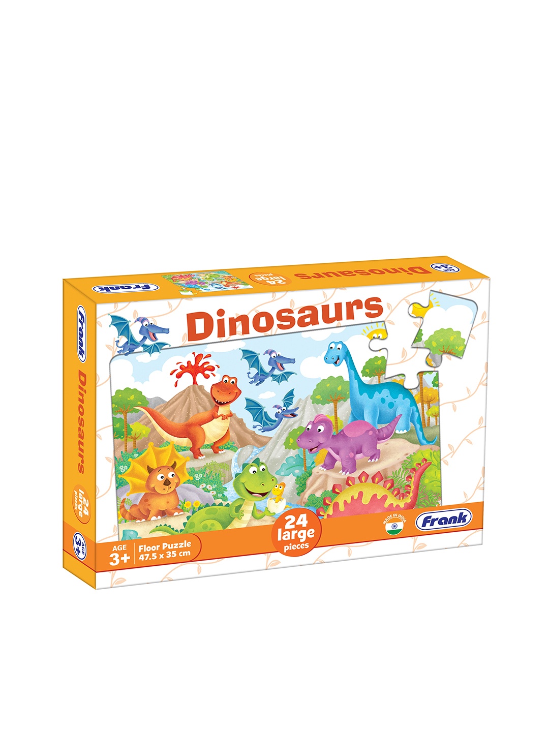 

Frank Multicoloured 24 Pcs Dinosaurs Floor Puzzle, Multi