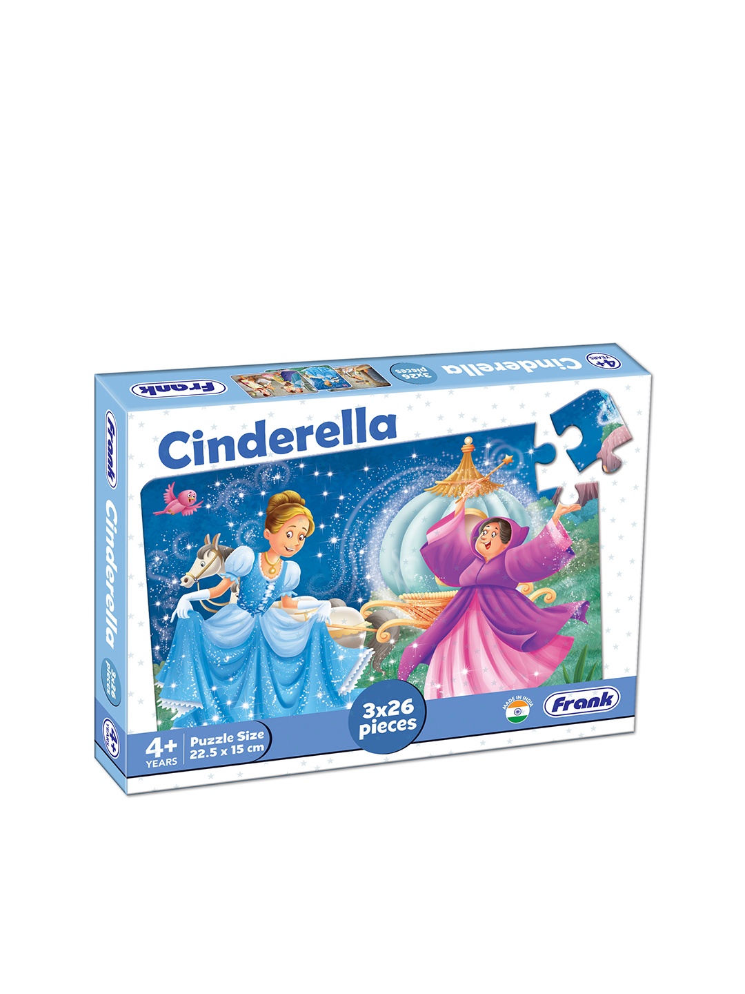 

Frank Set of 3 Cinderella Puzzles - 26 Pieces Each, Multi