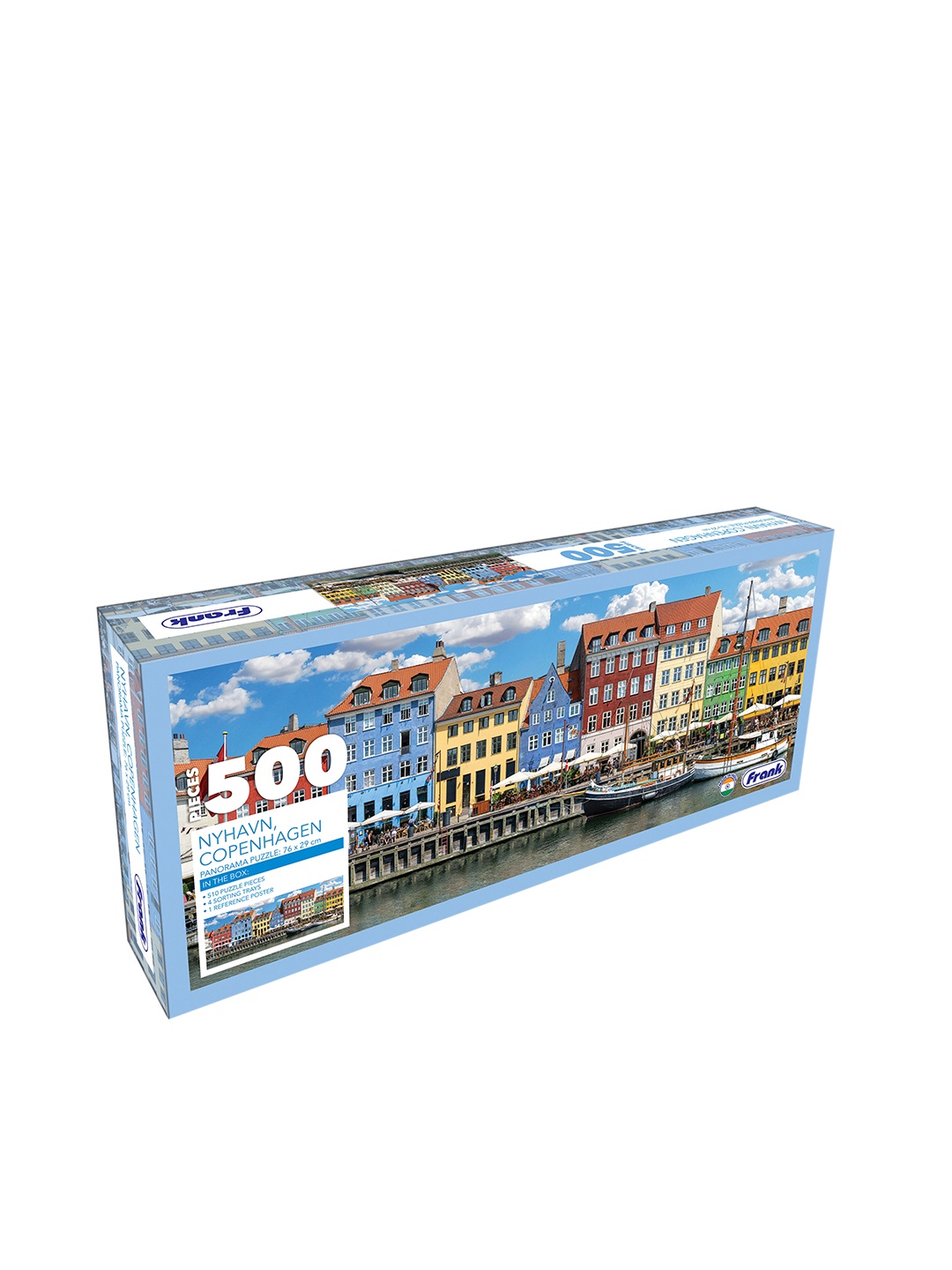 

Frank Multicoloured 500 Pcs Nyhavn Copenhagen Panorama Jigsaw Puzzle, Multi