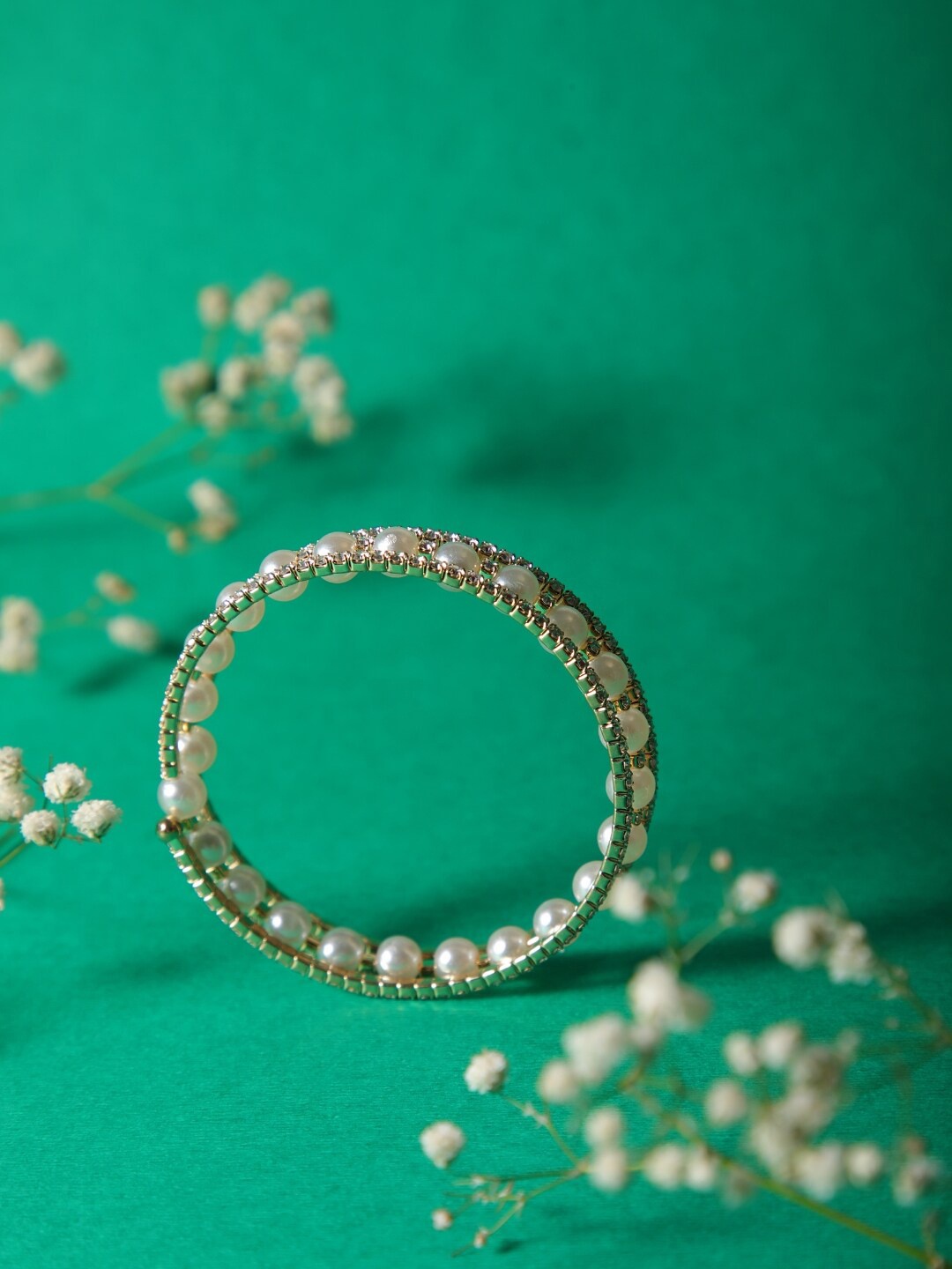 

Zeraki Jewels Beads Bangle-Style Bracelet, Silver