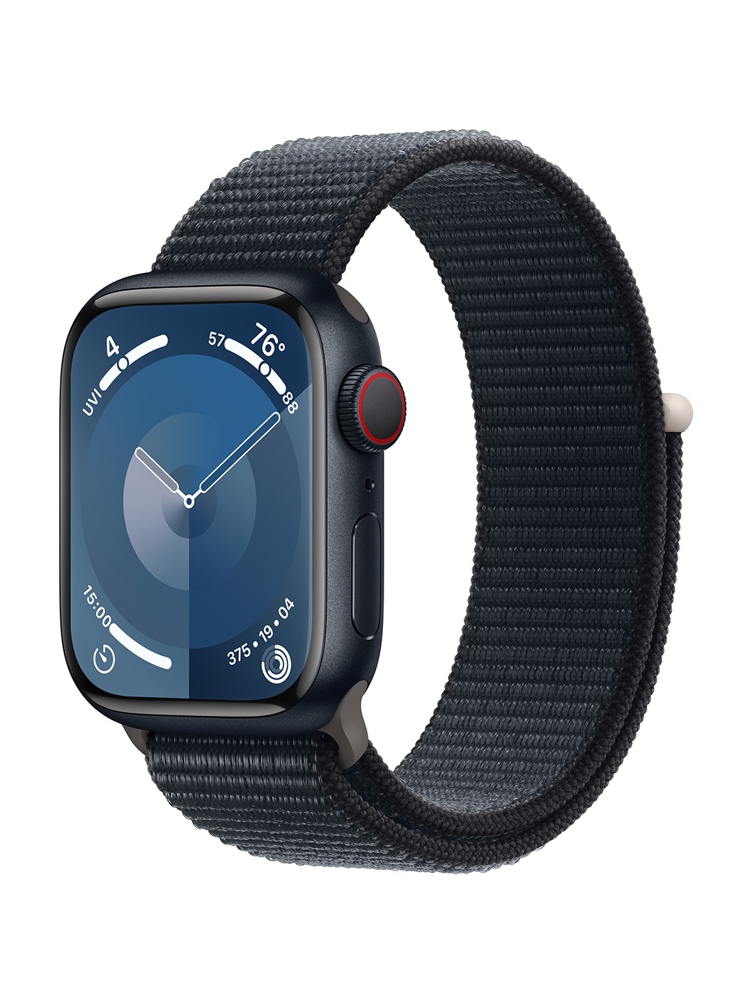 

Apple Watch Series 9 GPS + Cellular 41 mm with Sport Loop, Black