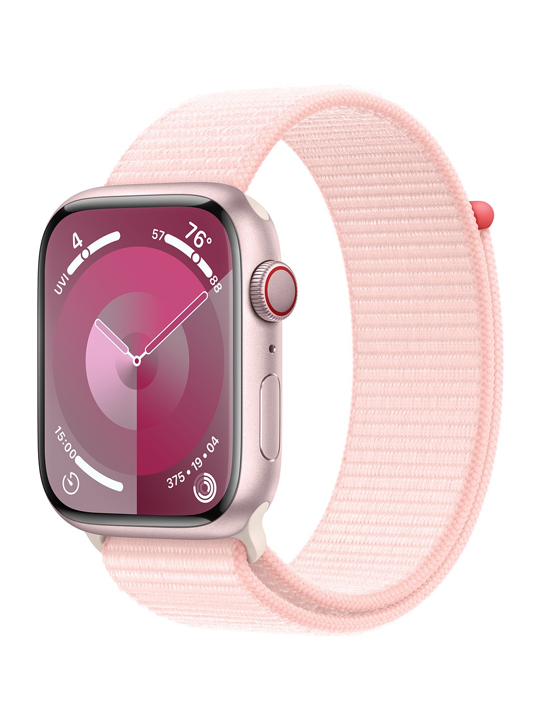 

Apple Watch Series 9 GPS + Cellular 45mm With Sport Loop, Pink