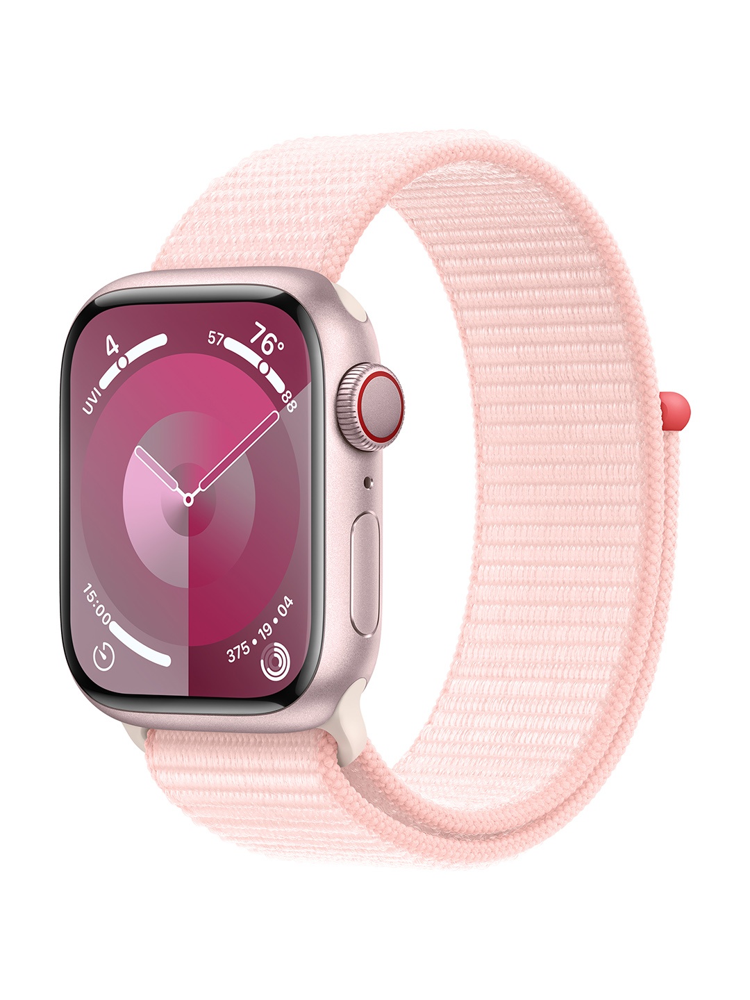 

Apple Watch Series 9 GPS + Cellular 41mm With Sport Loop, Pink