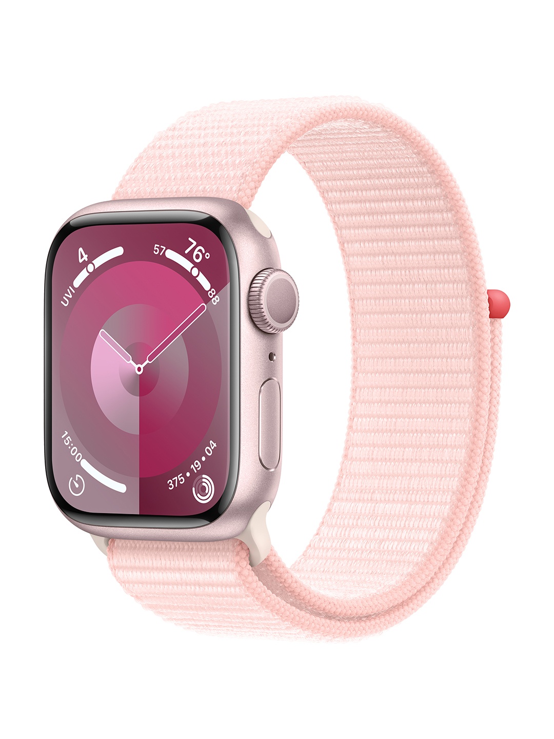 

Apple Watch Series 9 GPS 41 mm Aluminium Case with Sport Loop, Pink