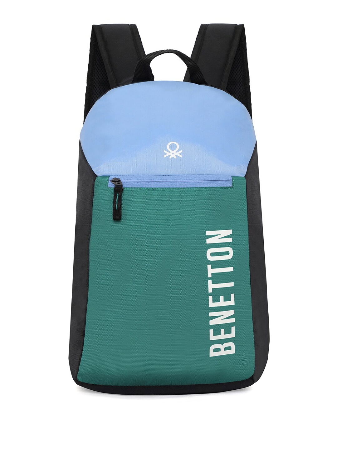 

United Colors of Benetton Unisex Colourblocked Backpack, Green