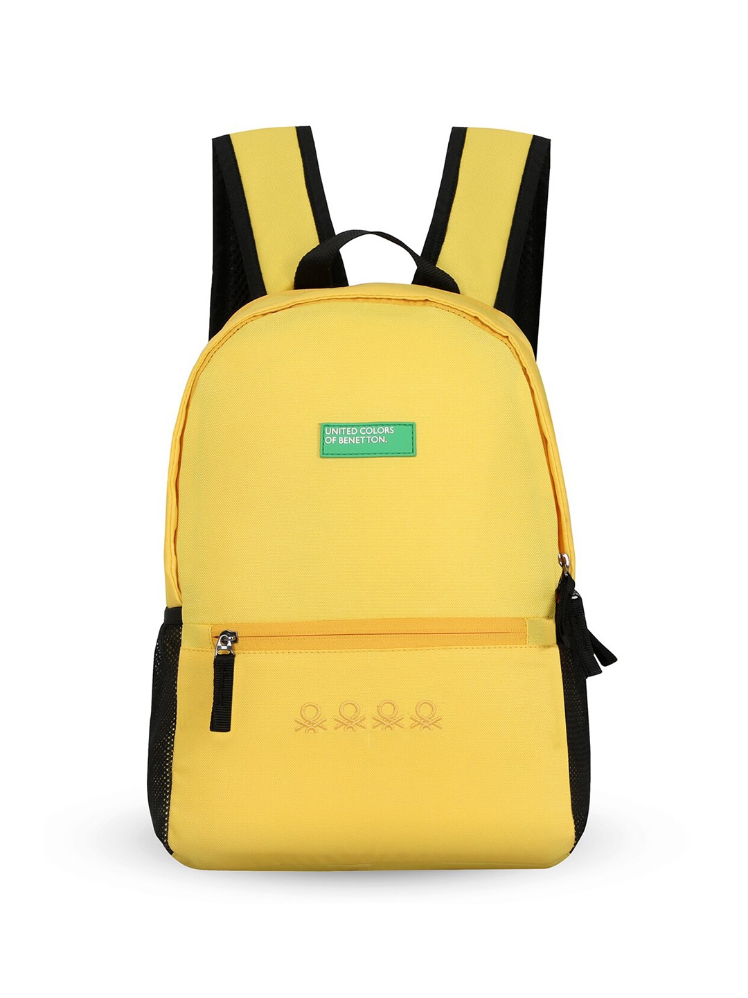 

United Colors of Benetton Unisex Solid Backpack, Yellow