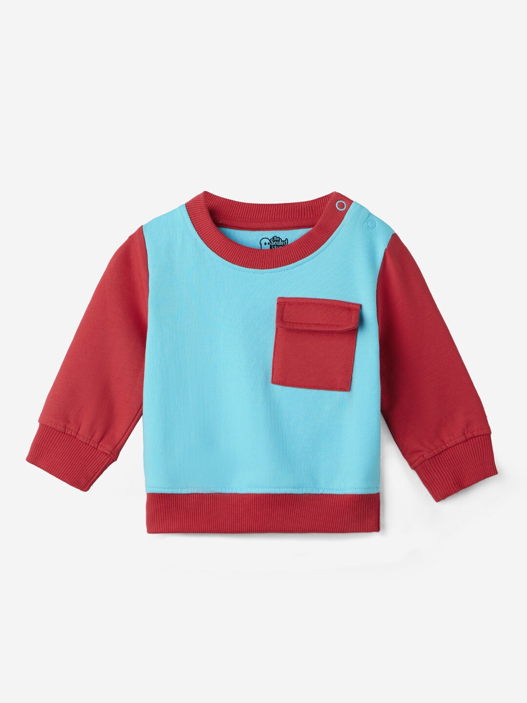 

The Souled Store Boys Long Sleeves Cotton Sweatshirt, Blue