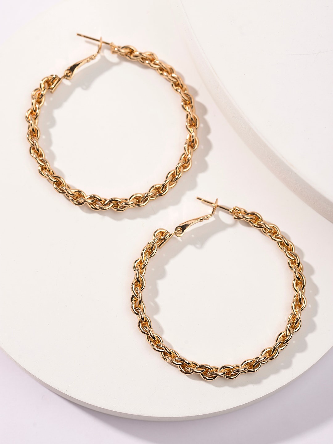 

PRITA BY PRIYAASI Gold Plated Hoop Earrings