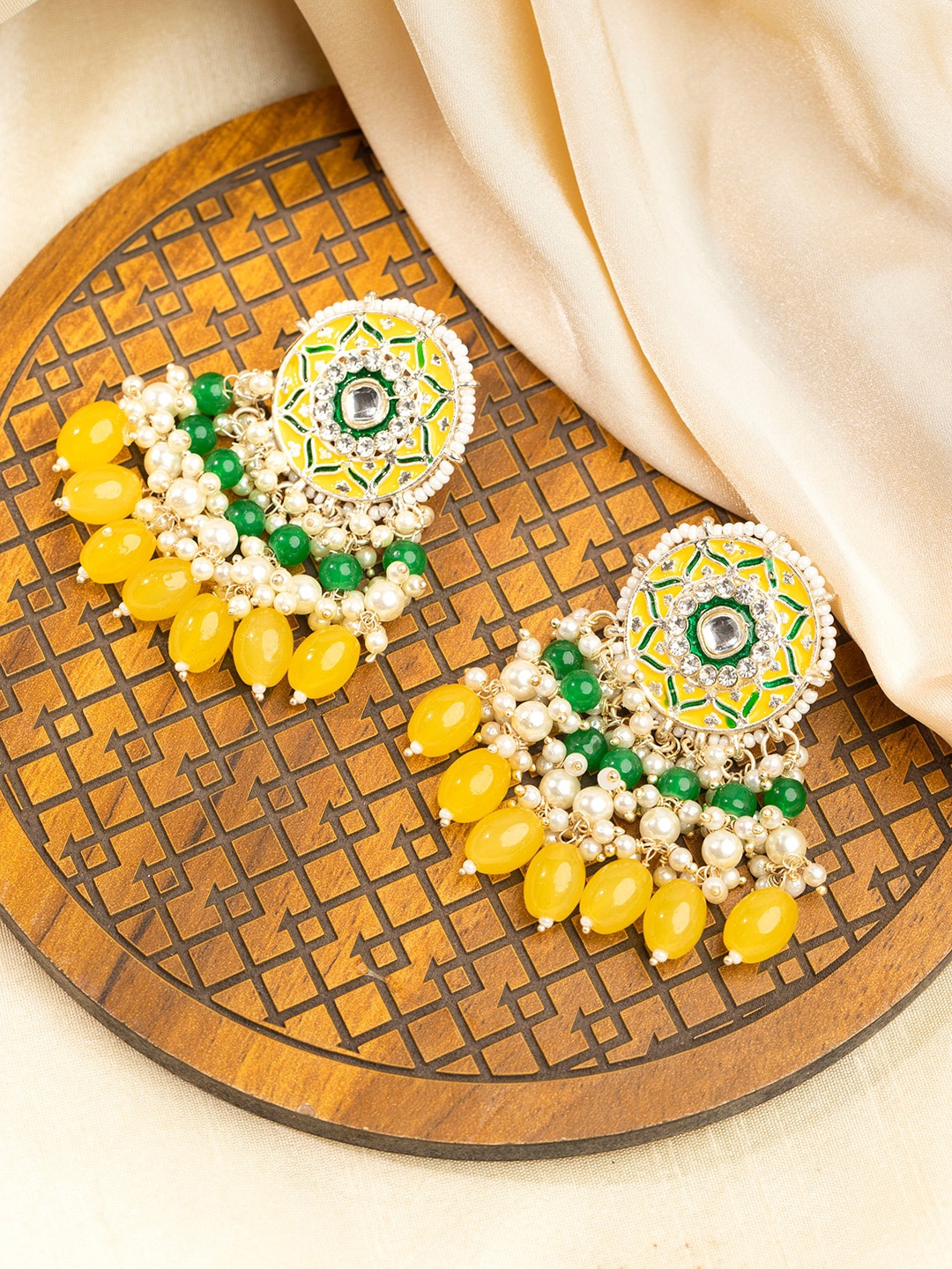 

Priyaasi Gold-Plated Floral Jhumkas