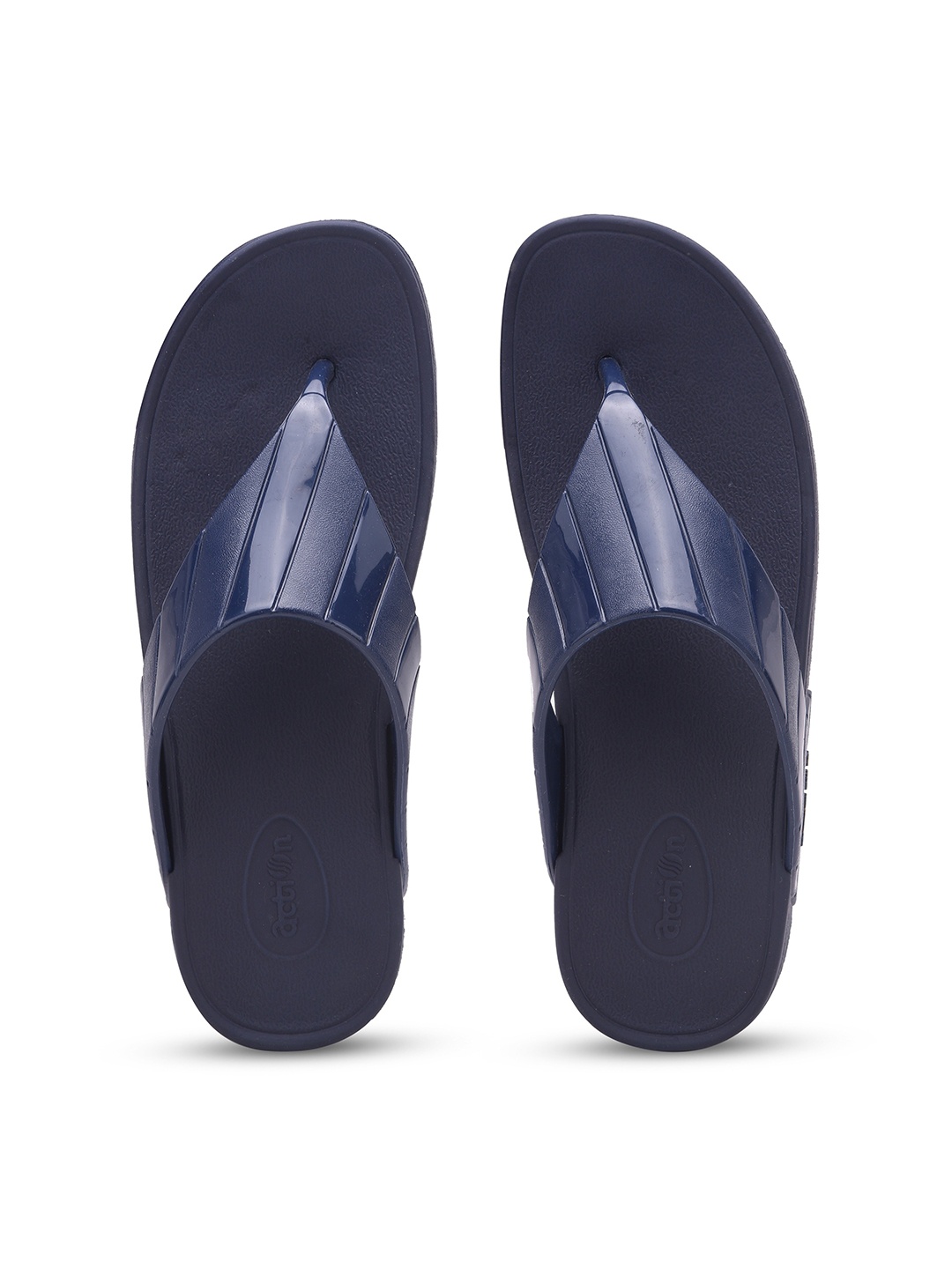 

Action EVA Flotter Women Textured Thong Flip-Flops, Navy blue