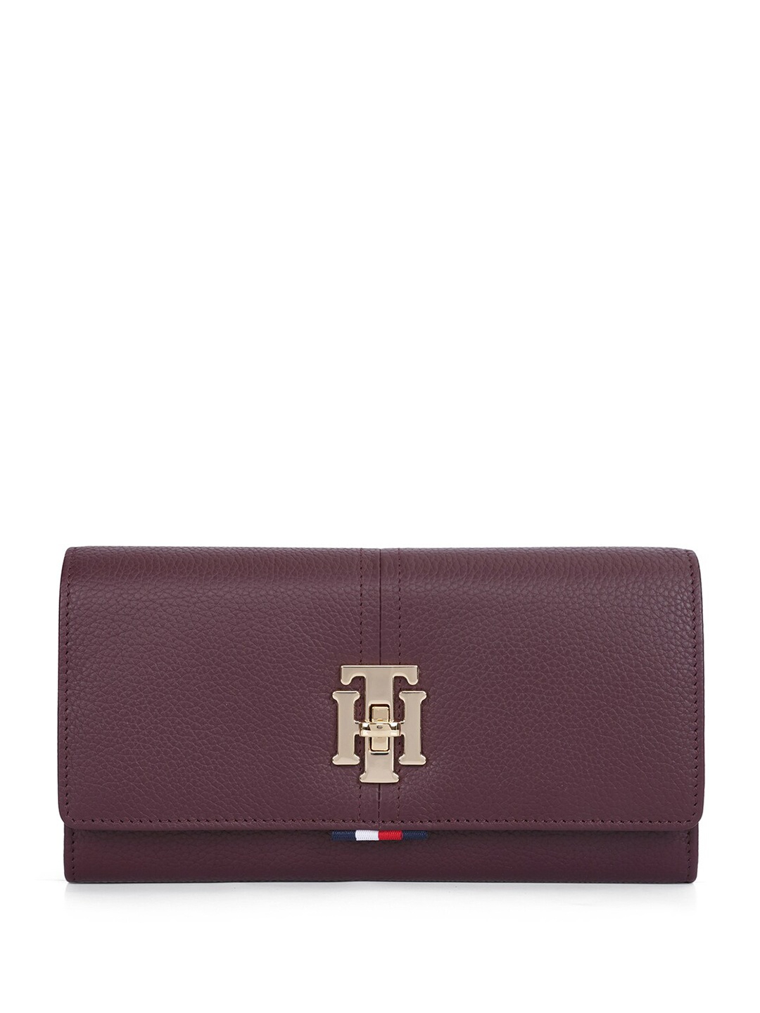 

Tommy Hilfiger Women Leather Envelope Wallet, Red