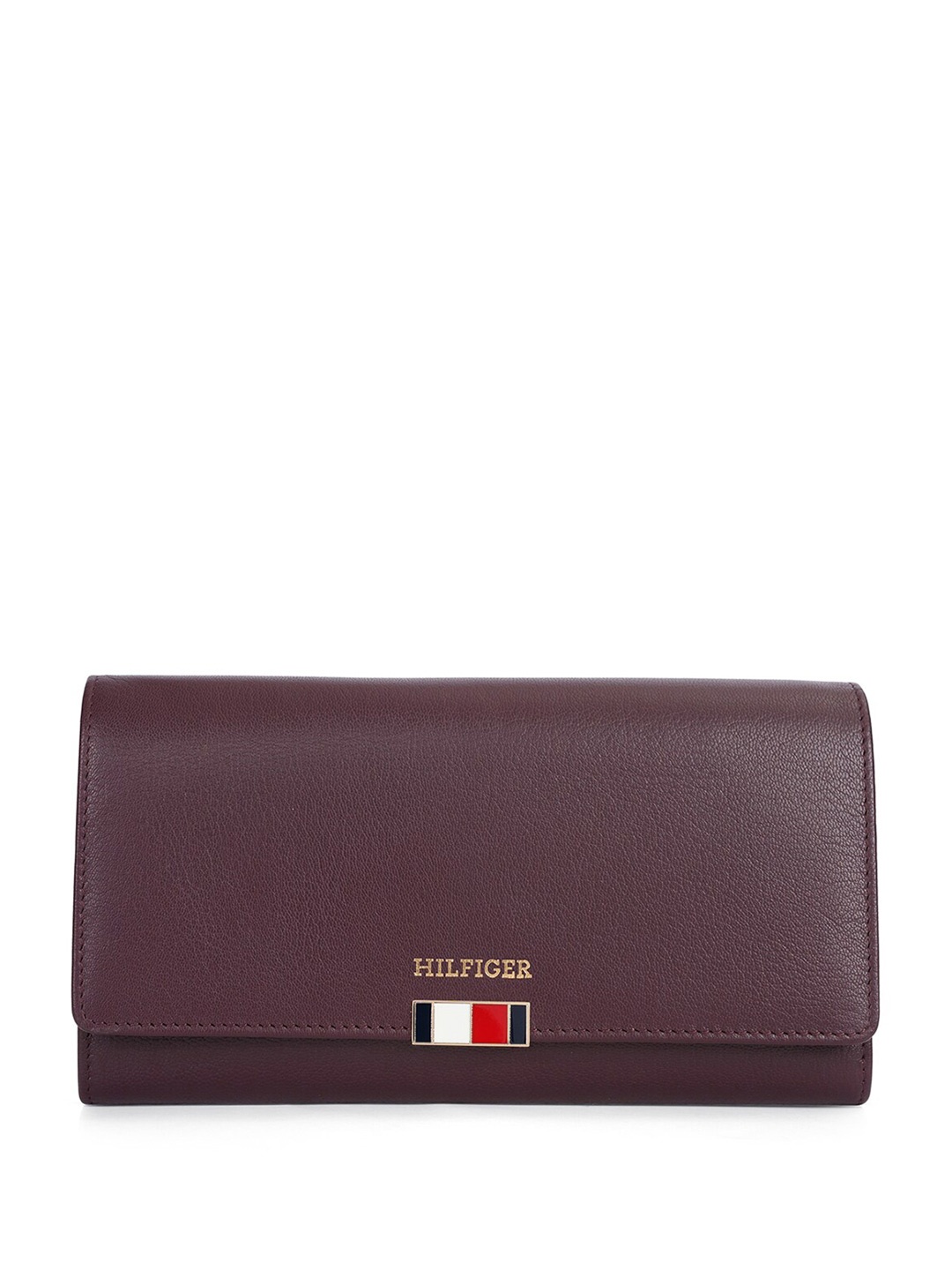 

Tommy Hilfiger Women Leather Envelope Wallet, Red