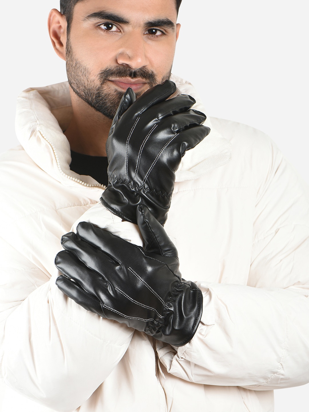 

The Bro Code Men Windstorm Riding Gloves, Black