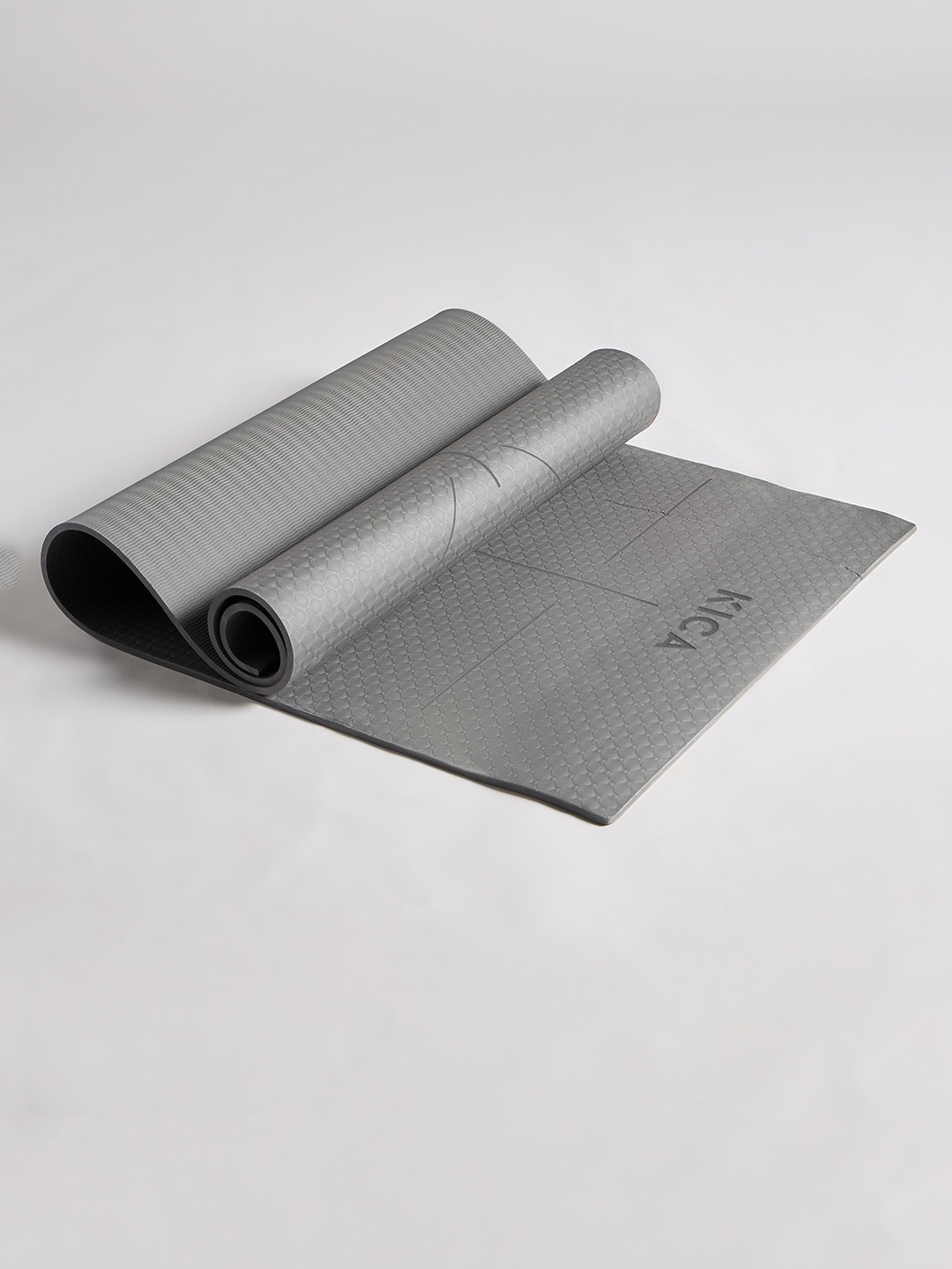 

KICA Solid 8mm Rubber Yoga Mat, Grey