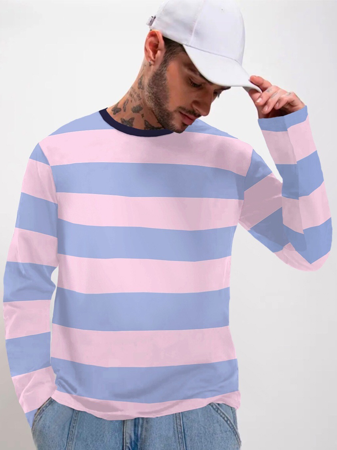 

The Dry State Striped Cotton T-shirt, Pink