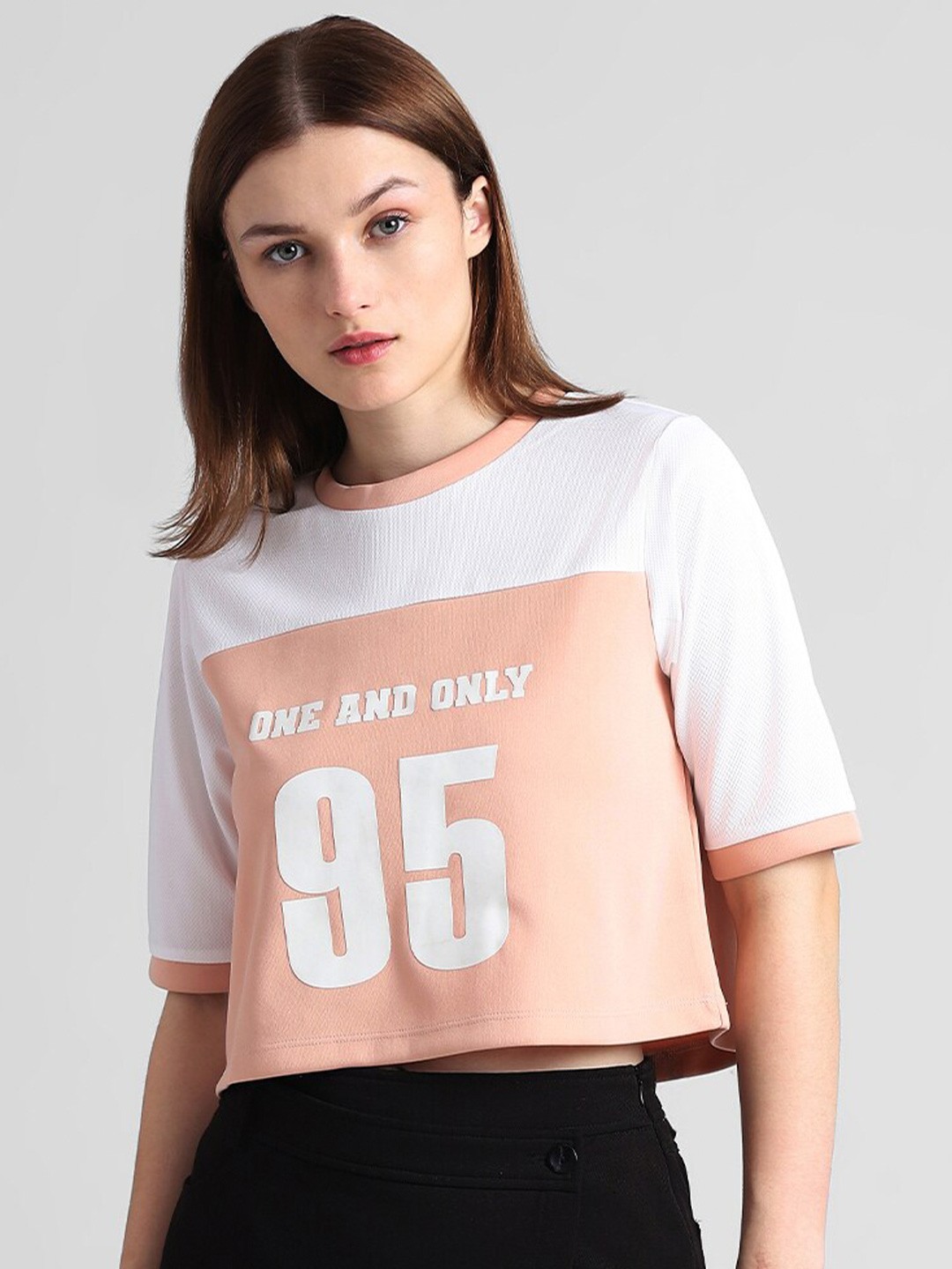 

ONLY Typography Printed T-shirt, White