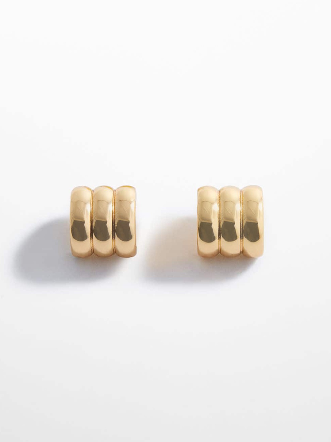 

MANGO Volume Triple-Hoop Earrings, Gold
