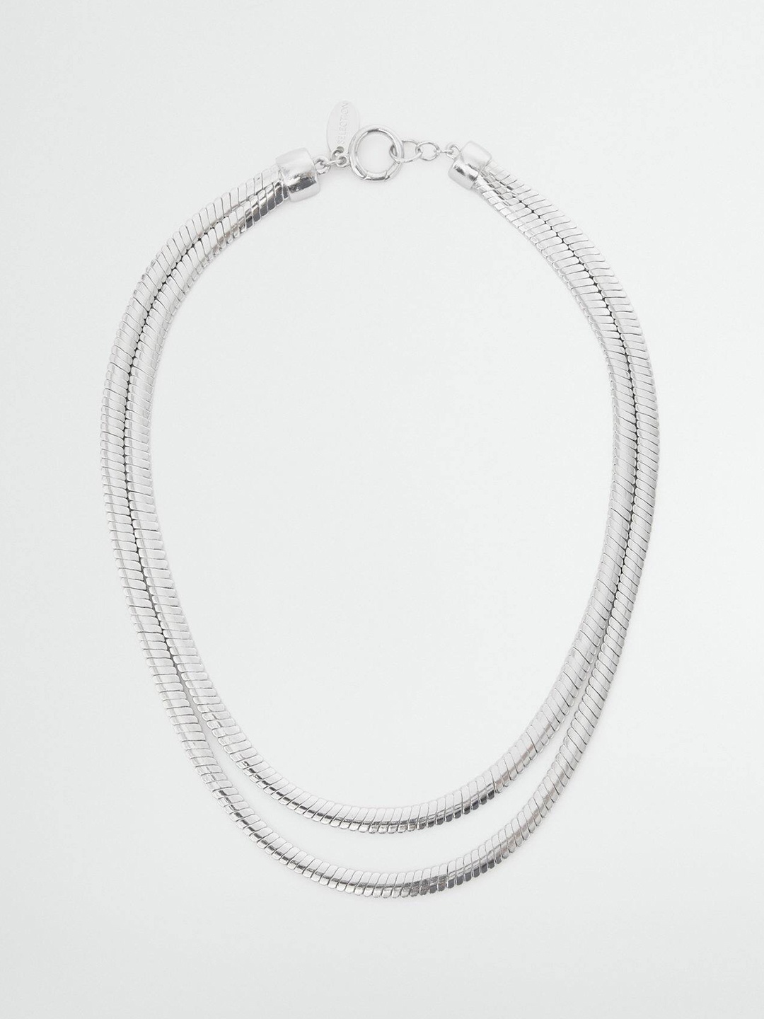 

MANGO Silver-Toned Layered Necklace