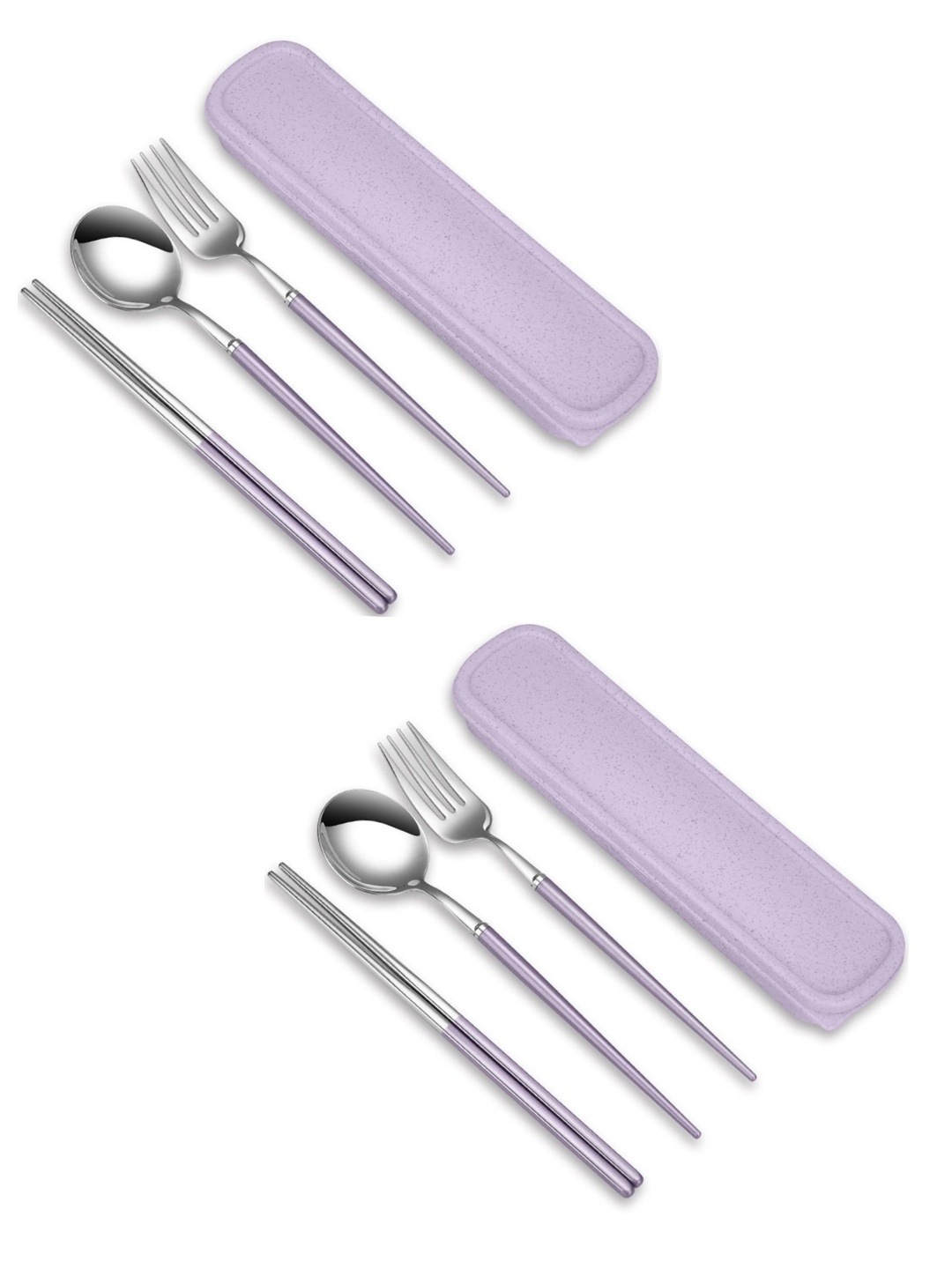

YELONA Lavender 8 Pieces Cutlery Set With Portable Box