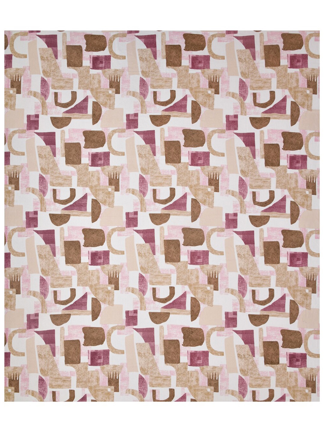 

Salona Bichona White & Brown AC Room 150 GSM Double Bed Comforter
