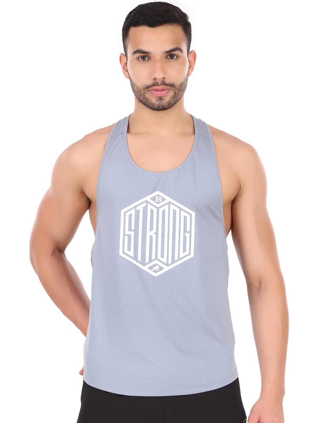 

REDESIGN Typography Printed Dry Fit Sports T-shirt, Blue