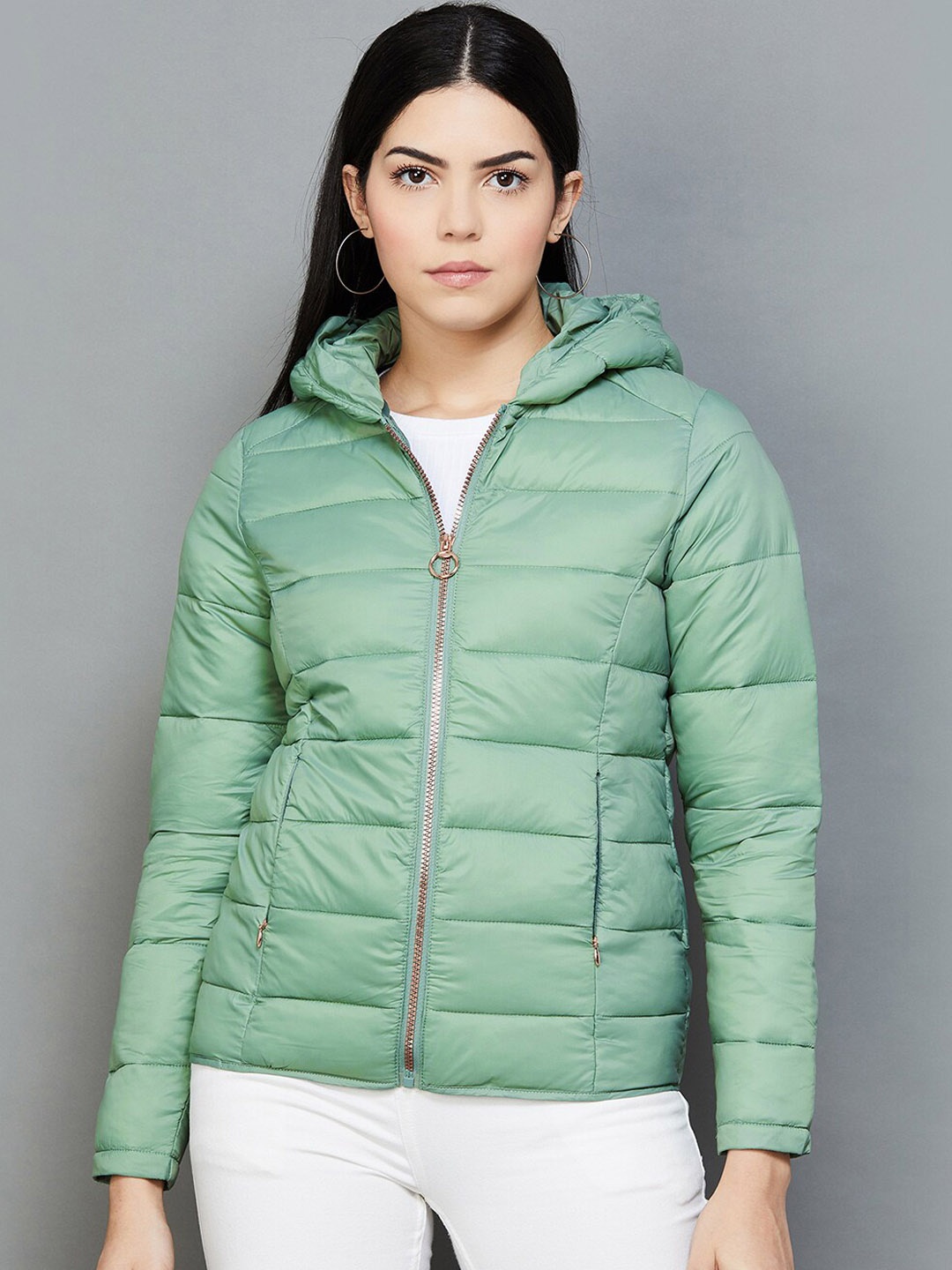 

CODE by Lifestyle Hooded Puffer Jacket, Green