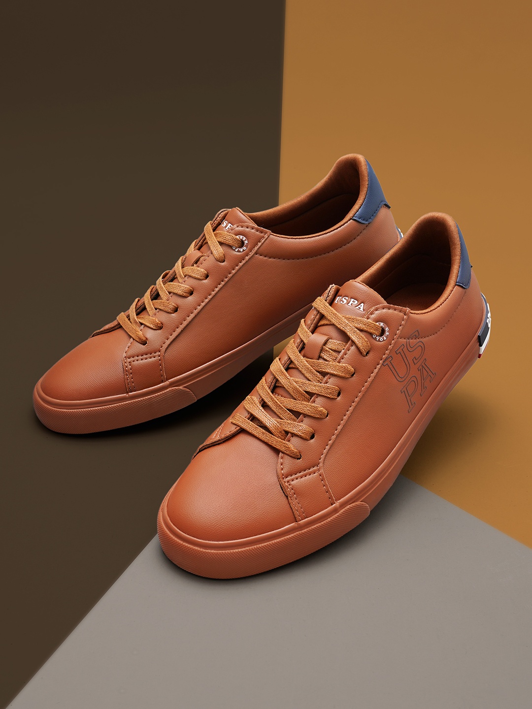 

U.S. Polo Assn. Men Ramus Solid Sneakers, Tan