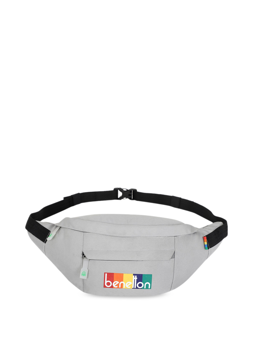 

United Colors of Benetton Unisex Travel Waist Pouch, Grey melange