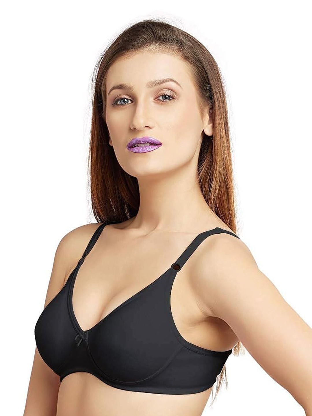 

Lovable Medium Coverage Lightly Padded Bra With All Day Comfort, Black
